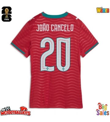 Portugal Joao Cancelo #20 Replica Home Stadium Shirt for Women World Cup 2026 Short Sleeve